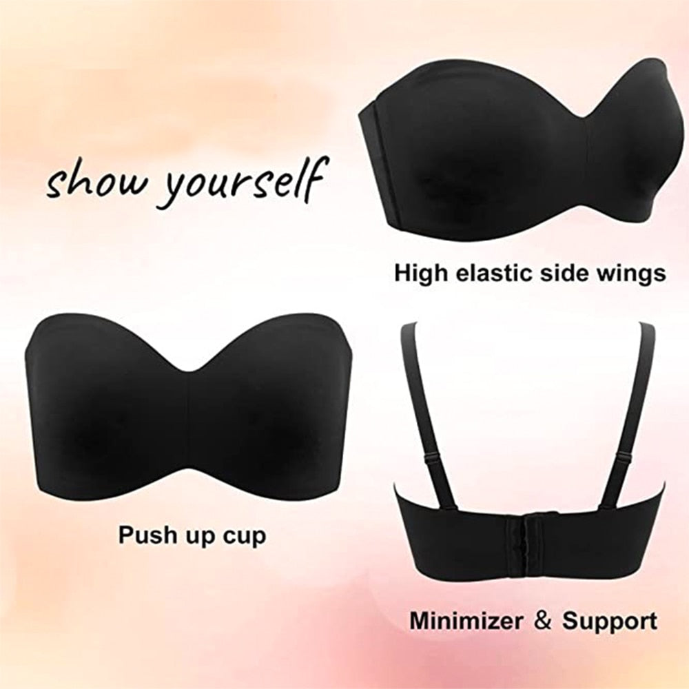 CurveComfort - Detachable Strap Bandeau Bra