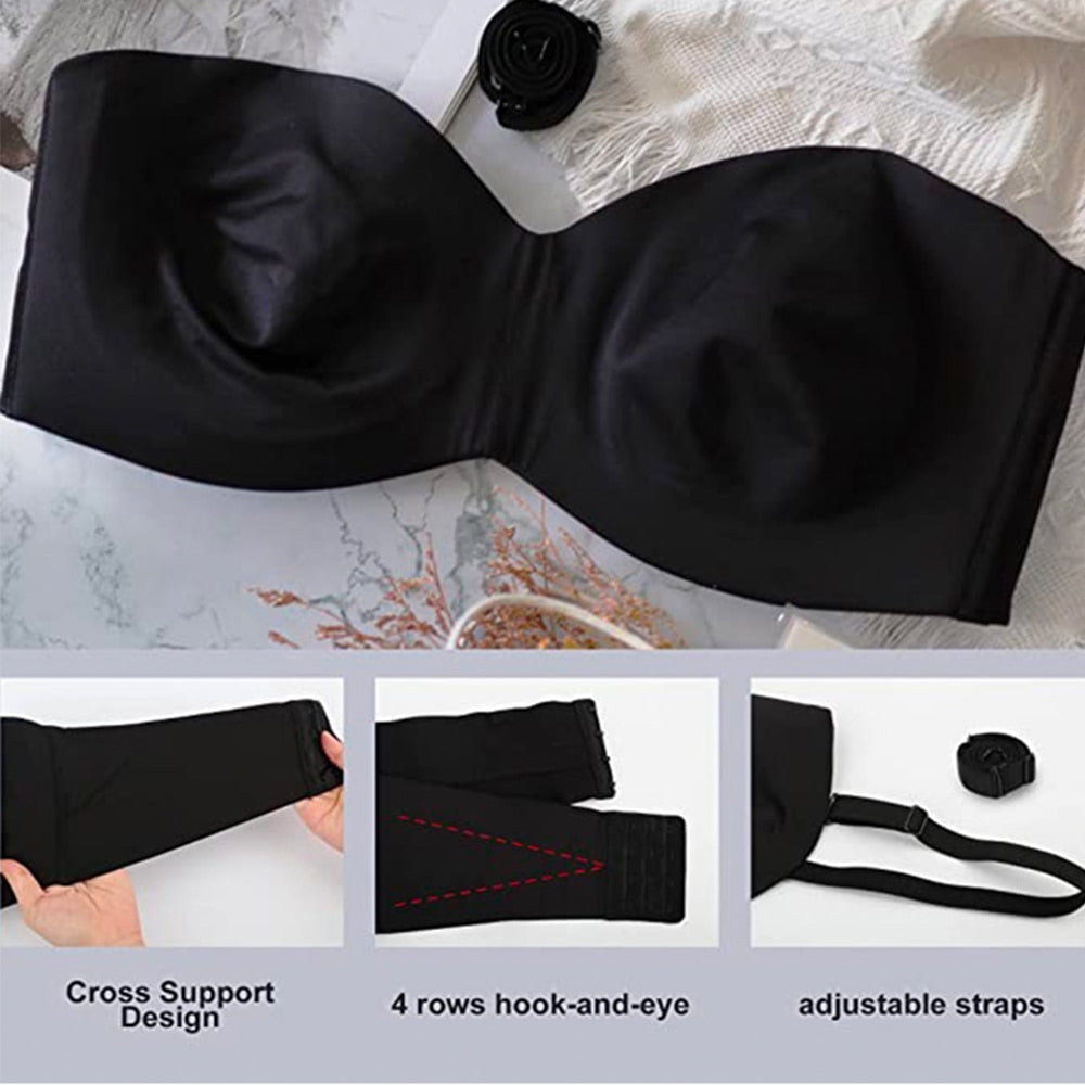 CurveComfort - Detachable Strap Bandeau Bra